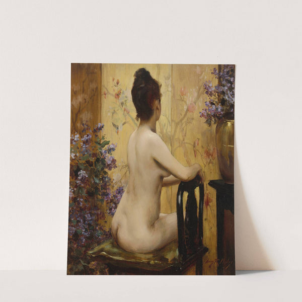 Seated Nude by Irving Ramsay Wiles