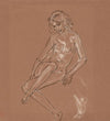 Seated Nude and a Foot