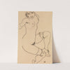 Seated Nude in Shoes and Stockings (1918) by Egon Schiele