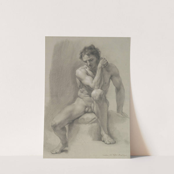 Seated Nude Male by Anton Raphael Mengs