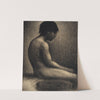 Seated Nude; Study for ‘Une Baignade’ (1883) by Georges Seurat