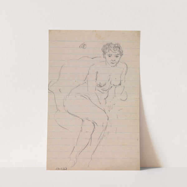 Seated Nude with Legs Crossed by James Ensor
