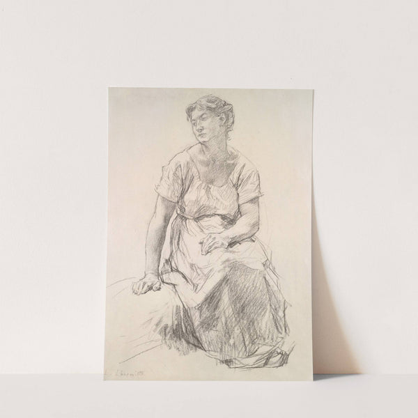 Seated Peasant Woman (c. 1885) by Léon Augustin Lhermitte