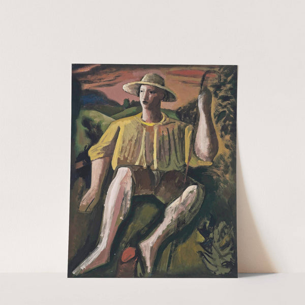 Seated Shepherd by Bernard Meninsky