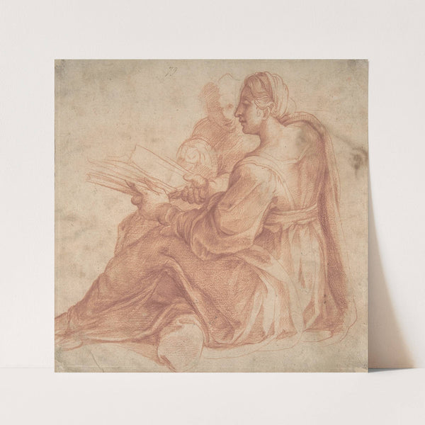 Seated Sibyl and Attendant Genius by Pirro Ligorio