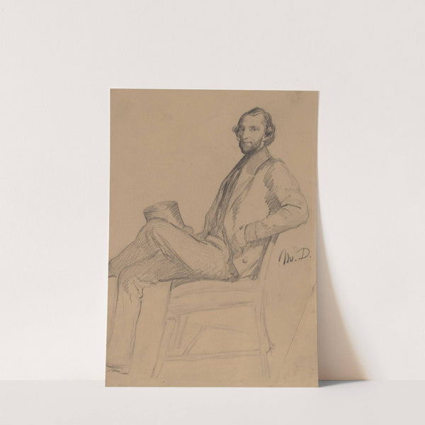 Seated Study of M.D. by Eastman Johnson