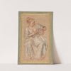 Seated Woman by Jean-Antoine Watteau