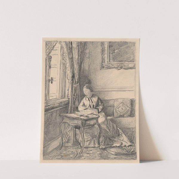 Seated Woman at the Window by Henri de Braekeleer