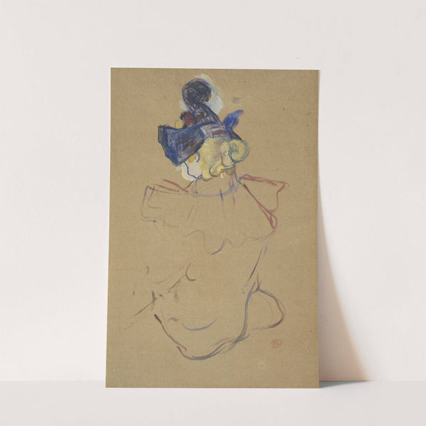 Seated Woman from Behind - Study for 'Au Moulin Rouge' by Henri de Toulouse-Lautrec