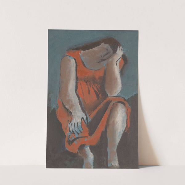 Seated Woman, Head on Hand by Bernard Meninsky