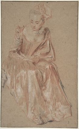 Seated Woman Holding a Fan