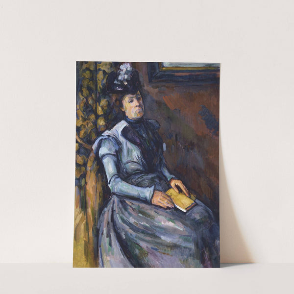 Seated Woman in Blue by Paul Cézanne