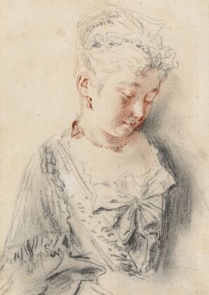 Seated Woman Looking Down
