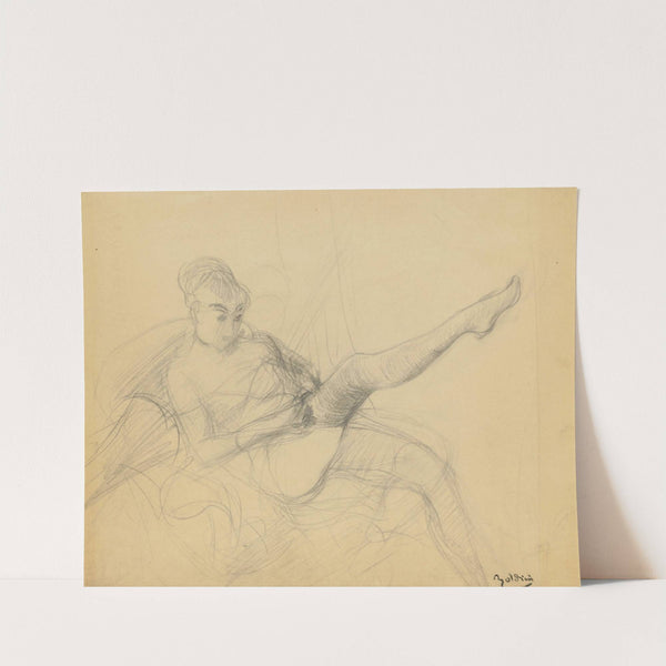 Seated Woman Putting on Her Stocking by Giovanni Boldini