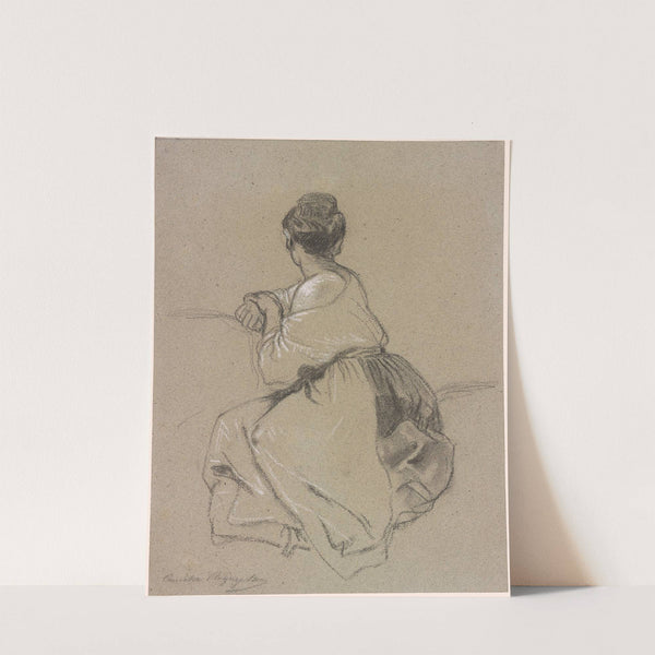 Seated Woman Seen from the Back by Camille-Joseph-Etienne Roqueplan