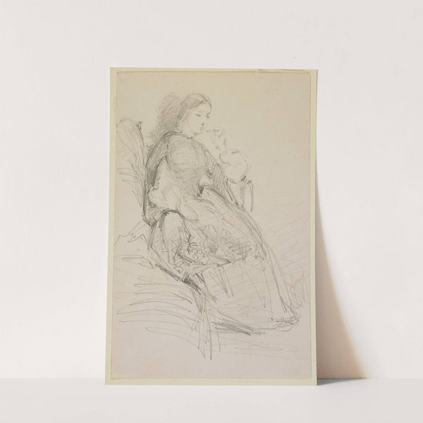Seated woman, smoking (1858-1859) by James Abbott McNeill Whistler