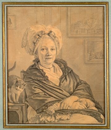Seated Woman with a Cat (c. 1776)