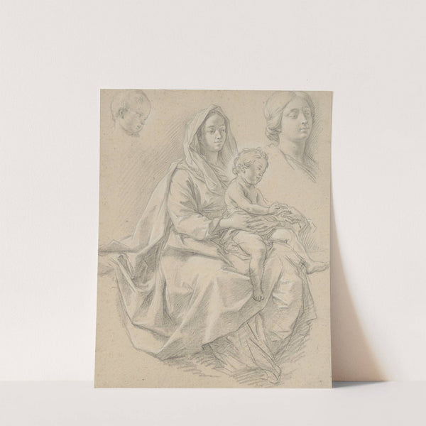 Seated Woman with a Child on her Lap (Study for a Mystic Marriage of St. Catherine of Alexandria) (18th century) by Etienne Parrocel
