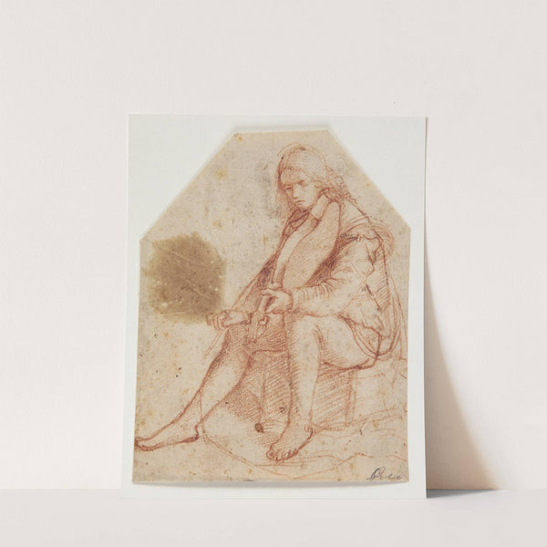 Seated youth with viola by Bernardino Luini