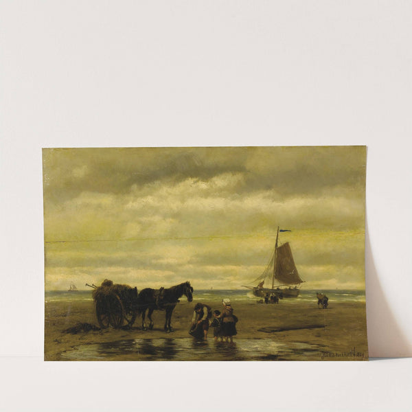 Seaweed Gatherers by Johannes Hermanus Barend Koekkoek