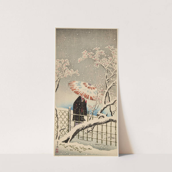 Secchubashi (Bridge in snow) by Takahashi Hiroaki