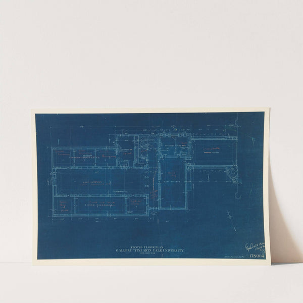 Second Floor Plan, Gallery of Fine Arts, Yale University by Egerton Swartwout