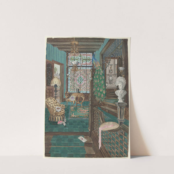 Second Floor Stair Landing and Hall by Perkins Harnly