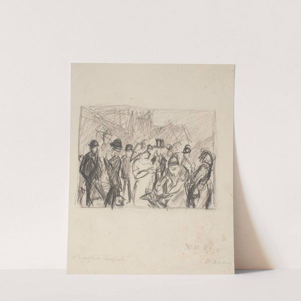 Second Sketch for Tauenzienstrasse (1911) by Max Beckmann