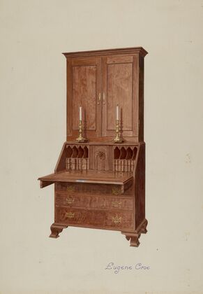 Secretary-desk Cabinet Top