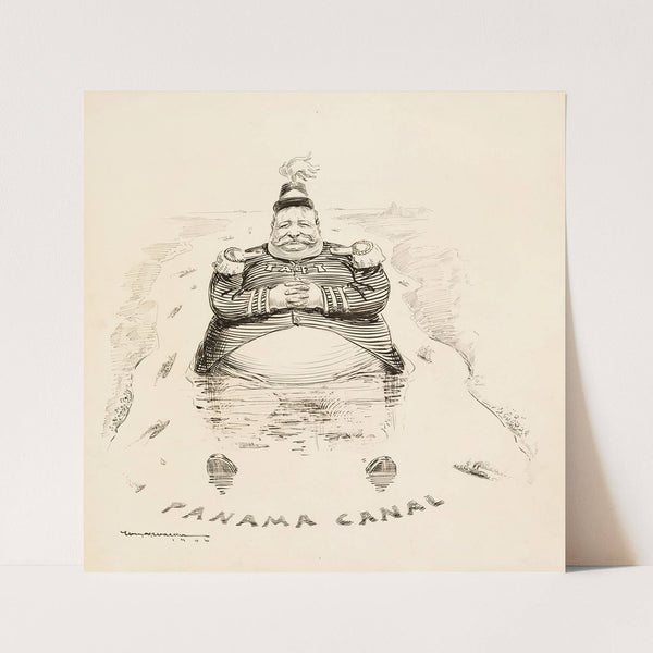 Secretary of War William Howard Taft sits in the Panama Canal. (1906) by William Henry Walker