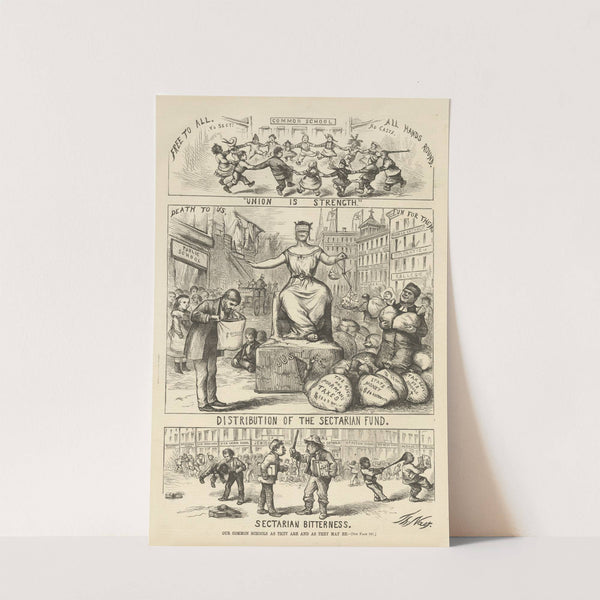 Sectarian bitterness. Our common schools as they are and as they may be. (1870) by Thomas Nast