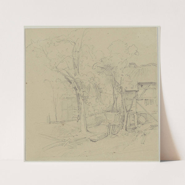 Section of a farmstead by Jakob Becker