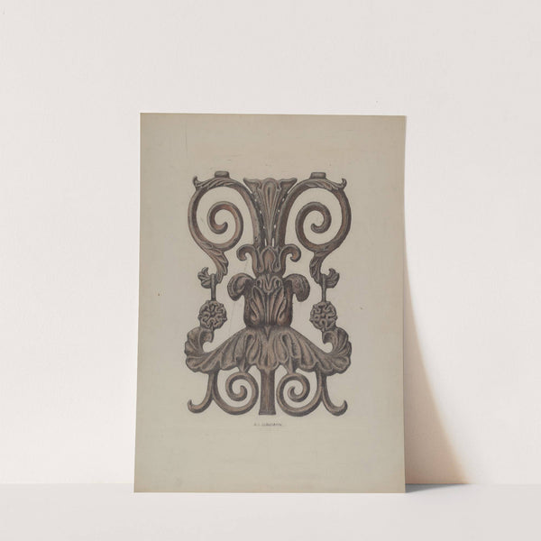 Section of Cast Iron Balcony by Austin L. Davison