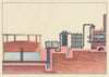 Section to show the processes of the manufacture of illuminating gas