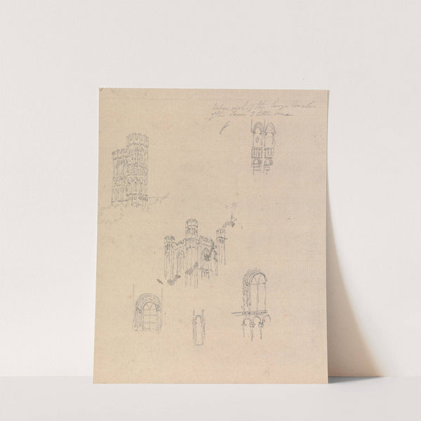 Sectional Studies for Architectural Designs, of Castles and Cathedrals by James Moore