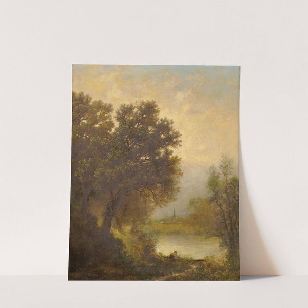 Securing The Boat by Emile Charles Lambinet