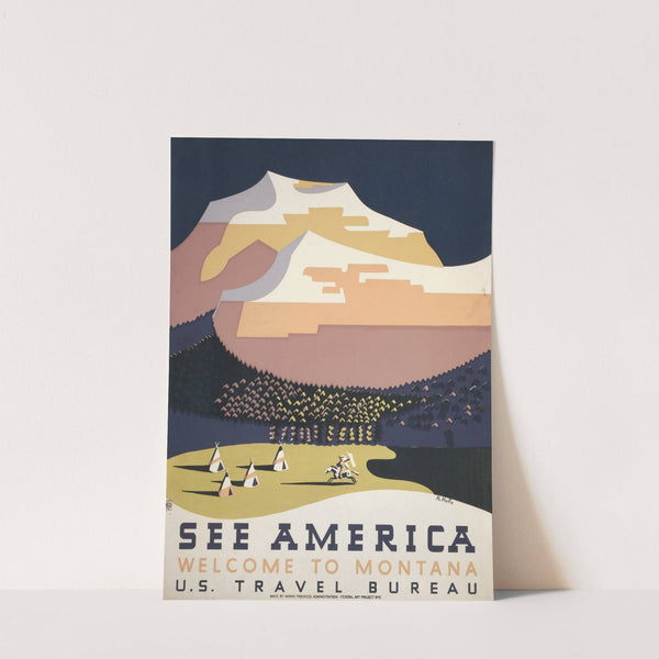 See America. Welcome to Montana (1936) by Richard Halls