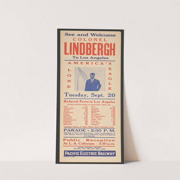 See and welcome Colonel Lindbergh to Los Angeles by Anonymous