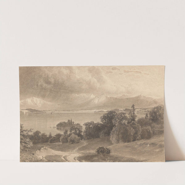See-Panorama in den Alpen (1850) by Wilhelm Scheuchzer