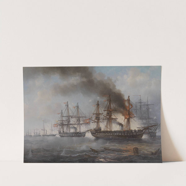 Seegefecht bei Helgoland (1864) by Josef Carl Berthold Püttner