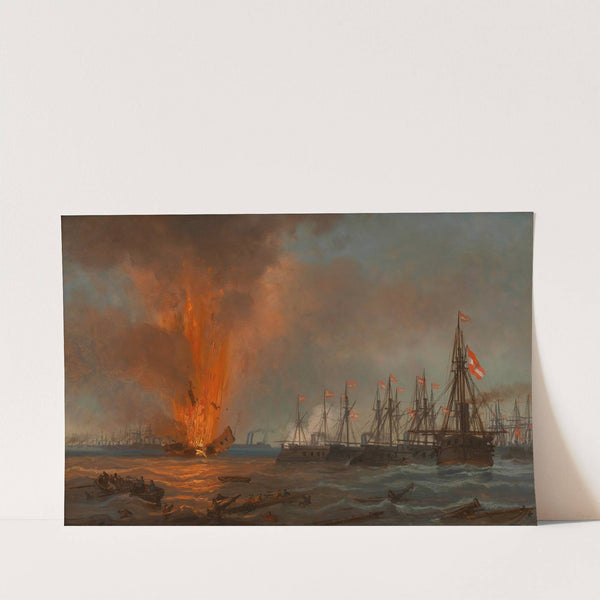 Seeschlacht bei Lissa by J.C.B. Prittner