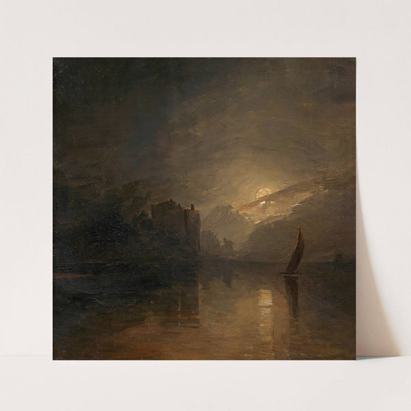 Seestück bei Mondbeleuchtung by Adalbert Stifter