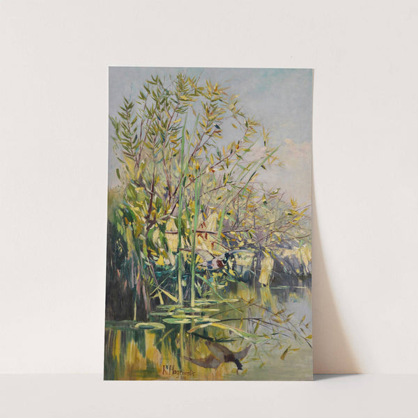 Seeufer mit auffliegender Stockente (1888) by Karl Hagemeister