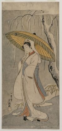 Segawa Kikunojo II as the Heron Maiden (from the series Ichimura Theater) (1770)