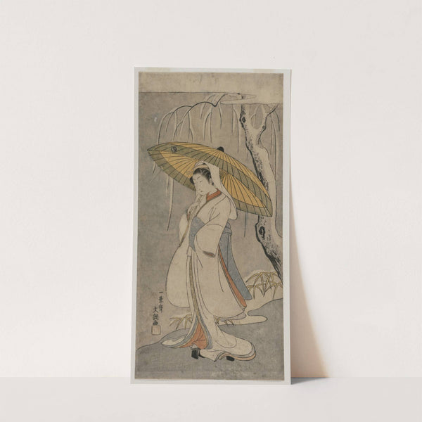 Segawa Kikunojo II as the Heron Maiden (from the series Ichimura Theater) (1770) by Ippitsusai Bunchō