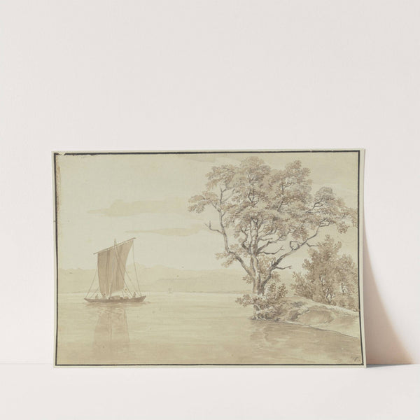 Segelboot auf dem Bodensee bei Mainau by Max Joseph Wagenbauer
