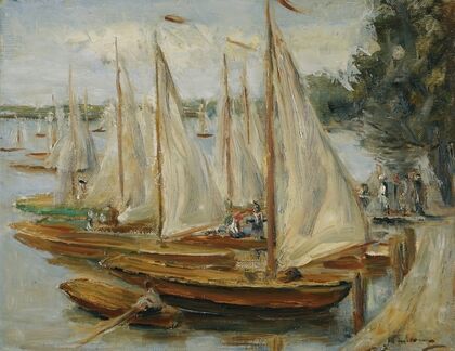 Segelboote Am Wannsee (Sailing Boats On Wannsee Lake)
