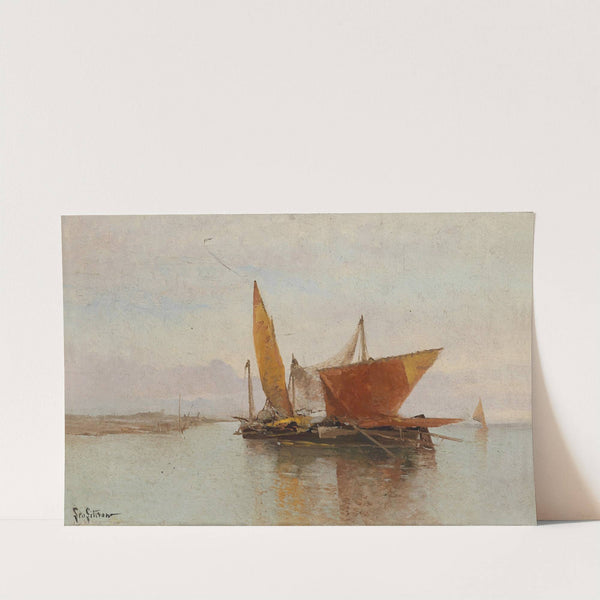 Segelboote by Leontine von Littrow