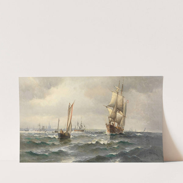 Segelschiffe vor Kopenhagen (1880) by Vilhelm Bille