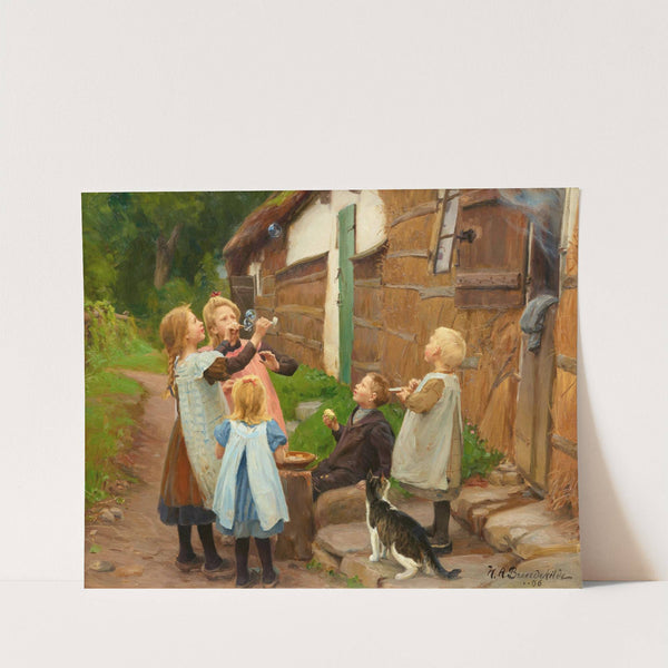 Seifenblasen by Hans Andersen Brendekilde